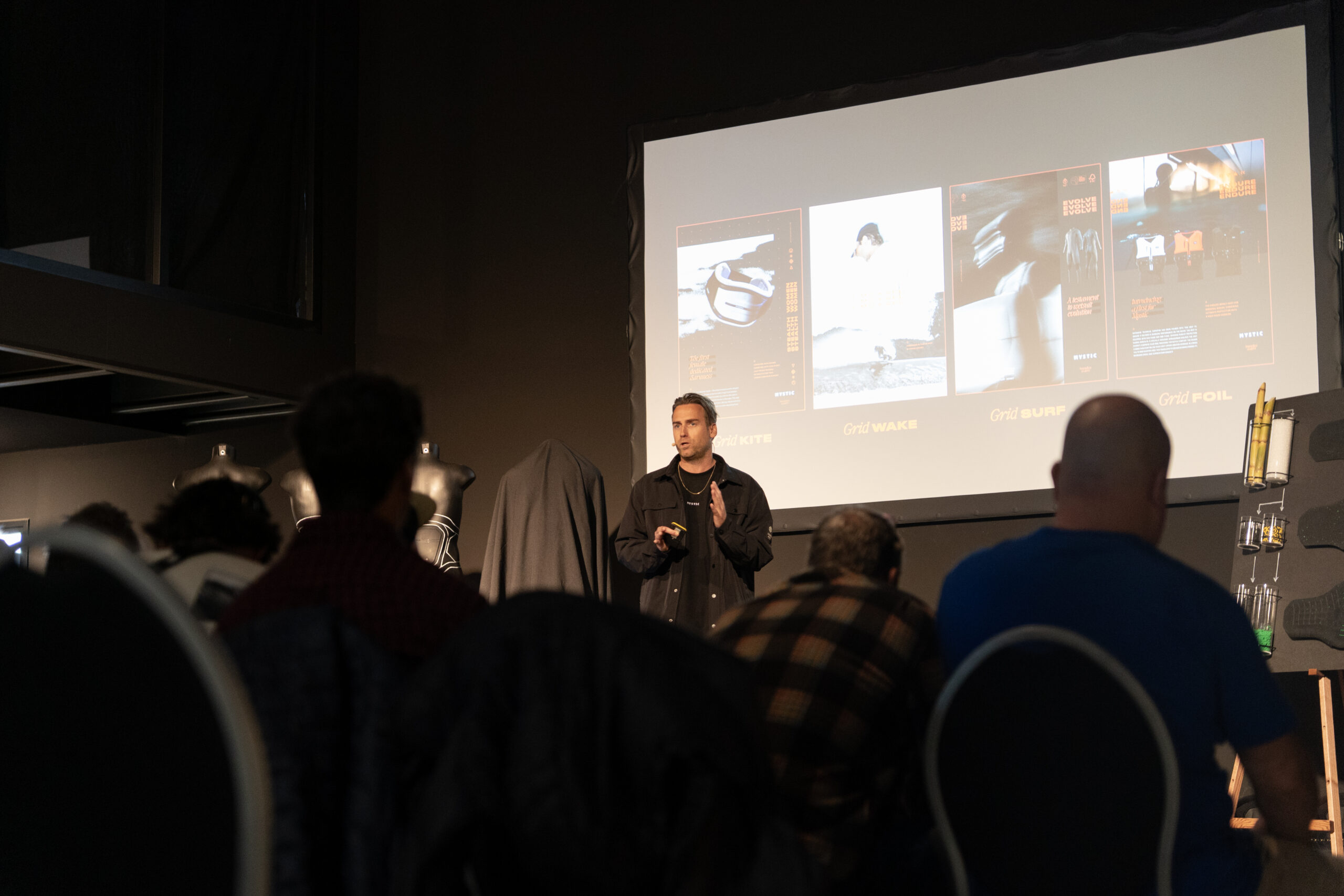 Max presenting